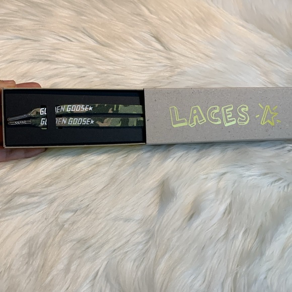 Golden Goose kids camouflage shoe laces 75 cm - Picture 6 of 9